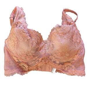 Victoria’s Secret Dream Angels Lined Demi Lace Underwire Long Line Bra Size 34D